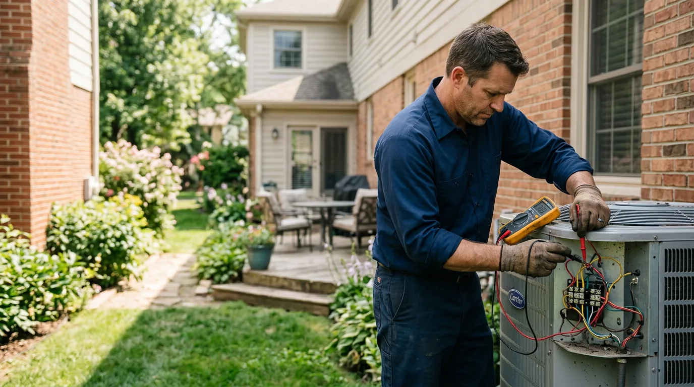 HVAC technician working near Auburn, WY